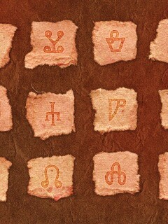 Бумажные символы обои