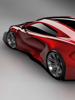 Красный концепт BMW обои