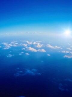 Вид с верхних слоёв атмосферы обои