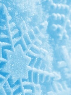 Голубая снежинка обои