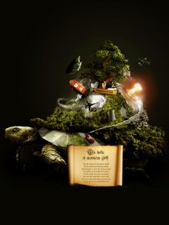 Огромная в обхвате черепаха обои