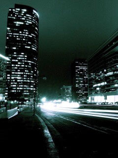 Ночные огни мегаполиса обои