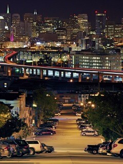 Вечерний город обои