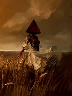 Треугольная голова обои