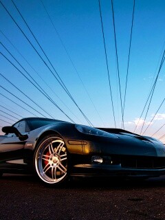 Чёрное авто обои