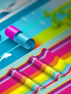 Аппликация из цветной бумаги обои