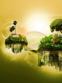 Парящие острова обои