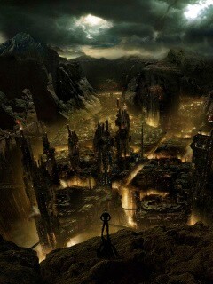 Таинственный город обои