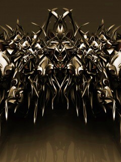 Страшная трехмерная абстракция обои