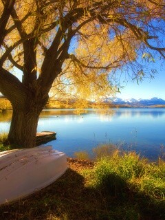 Осеннее озеро обои