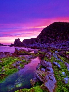 Скалистый берег обои