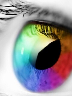 Радужная радужка обои