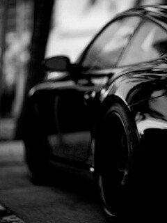 Черный порш обои