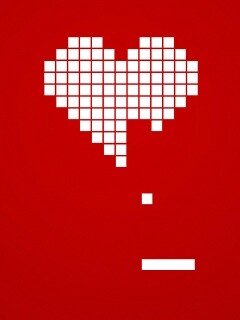 Уровень в виде сердца обои