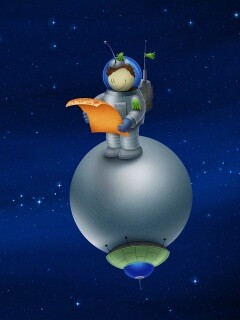 Космонват на луне обои