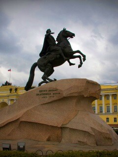 Медный Всадник в Питере обои
