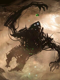 Подзёмный темный монстр обои