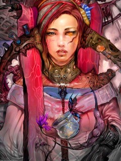 Странная девушка обои