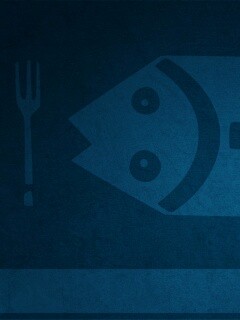 Вилка слева, нож справа обои