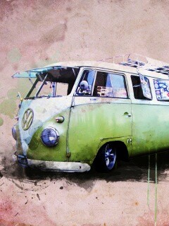 Фольксваген 56 года - лучший фургон для путешествий обои