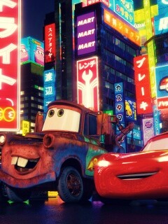 Тачки в большом городе обои