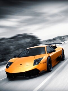 Желтая Ламборджини обои