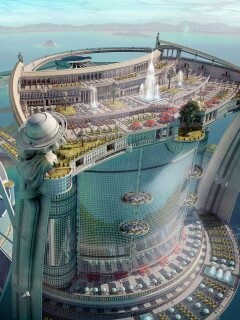 Город будущего обои