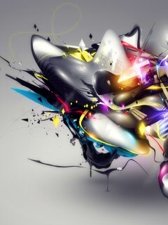 Яркая абстракция обои