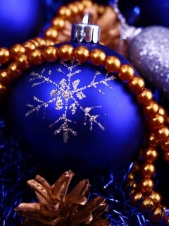 Новогодние украшения для елки обои