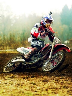 Зрелищное ралли на мотоциклах обои