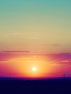 Сказочный закат обои