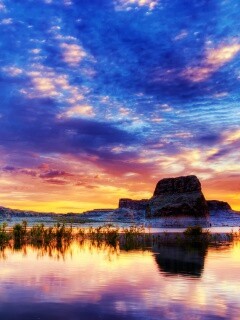 Горное озеро обои