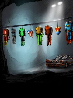 Пещера супергероев обои