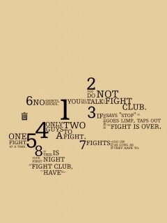 Правила бойцовского клуба обои