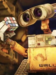 Валли и кубик Рубика обои