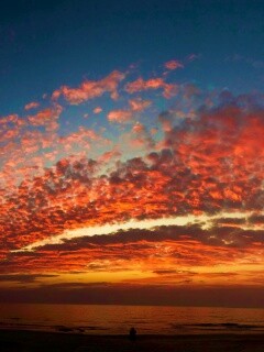 Изумитеьное закатное небо обои