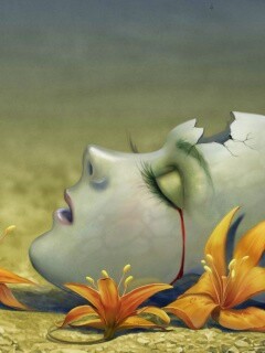 Разбитая маска обои