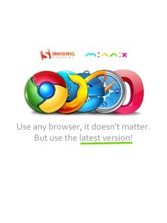 Используй любой браузер, главное — последнюю версию обои