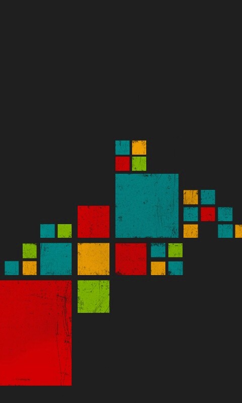 Цветные кубы обои