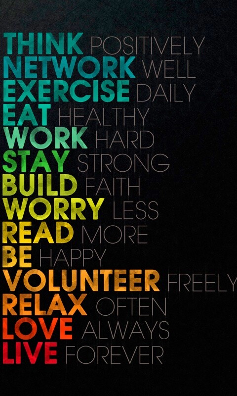 Think possitively обои