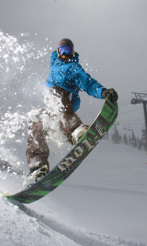 Сноубордист обои