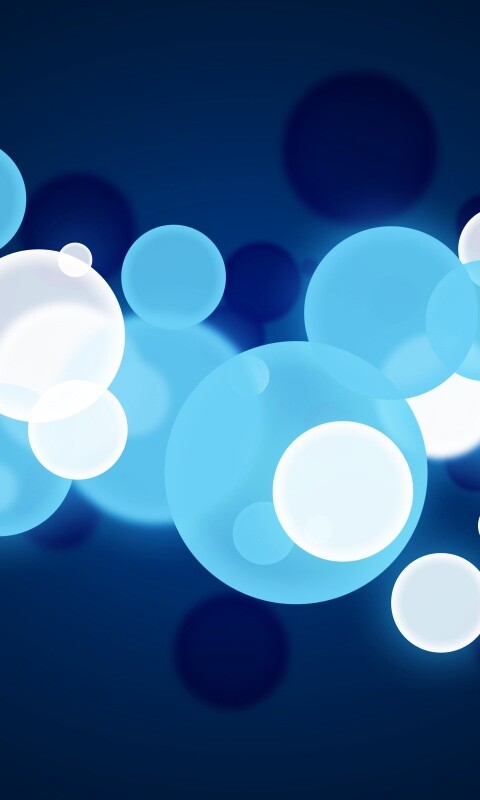 Голубые круги обои
