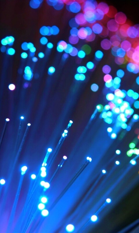 Огоньки на оптоволокне обои