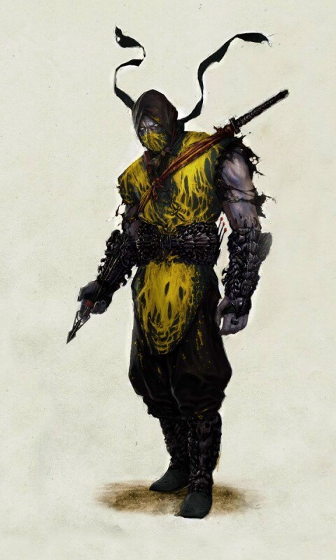 Скорпион из Мортал Комбат обои