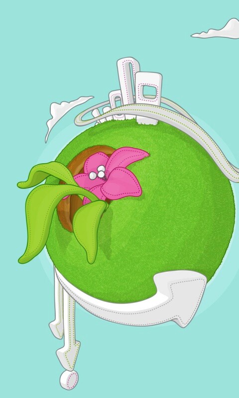 Зелёная планета обои