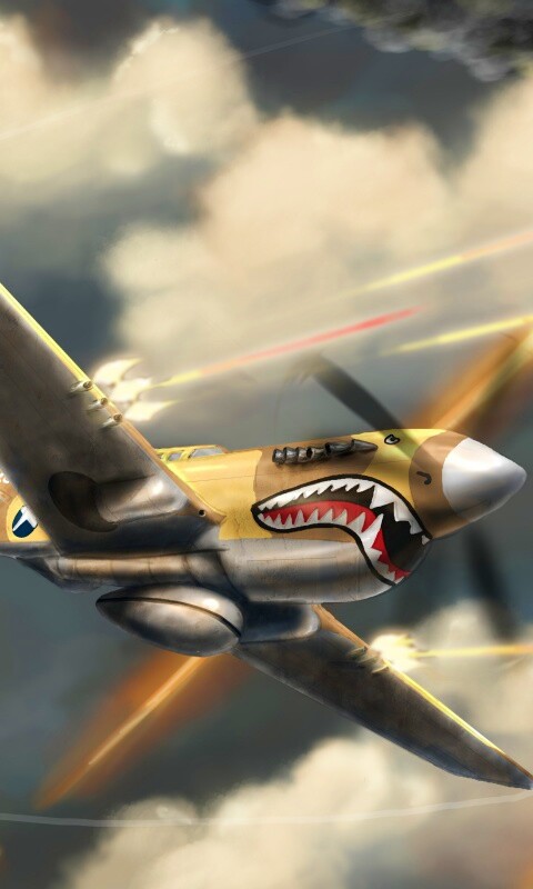 Истребитель акула обои