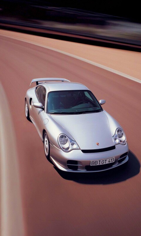 Порше на треке обои