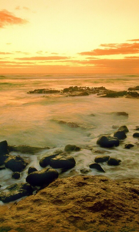 Каменистая отмель обои