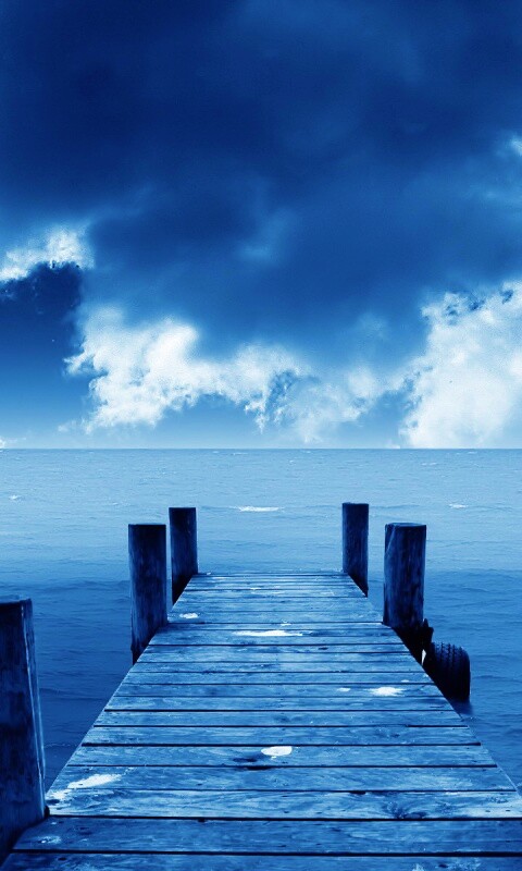 Деревянный причал обои