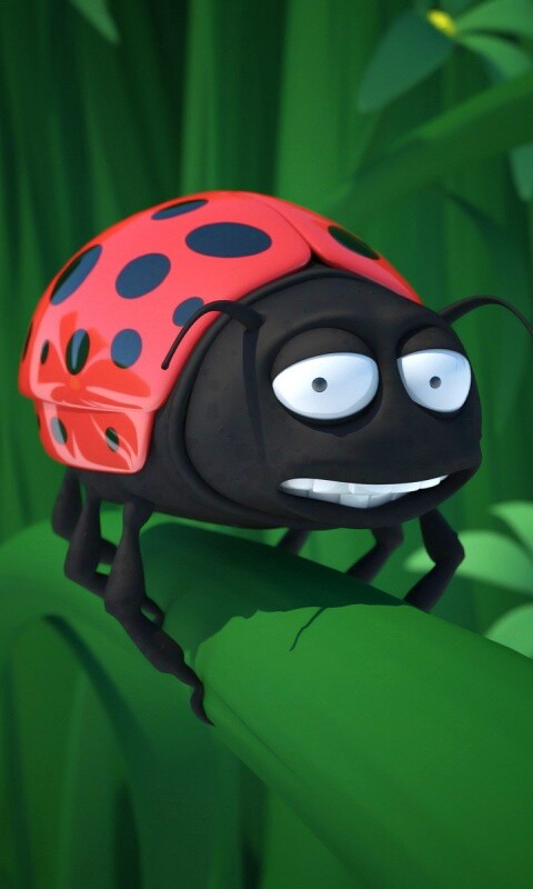 Глазастая божья коровка обои